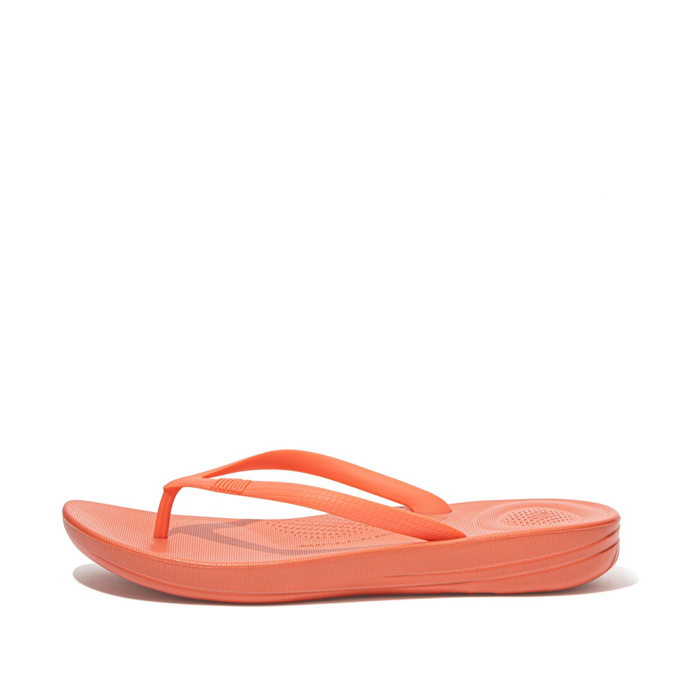 Fitflop Womens Flip-flops - Iqushion Ergonomic - Coral Pink - 108-EYMJZC